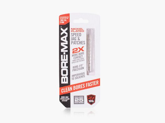 Real Avid Bore-Max Speed Jag & Patches 9mm Handgun
