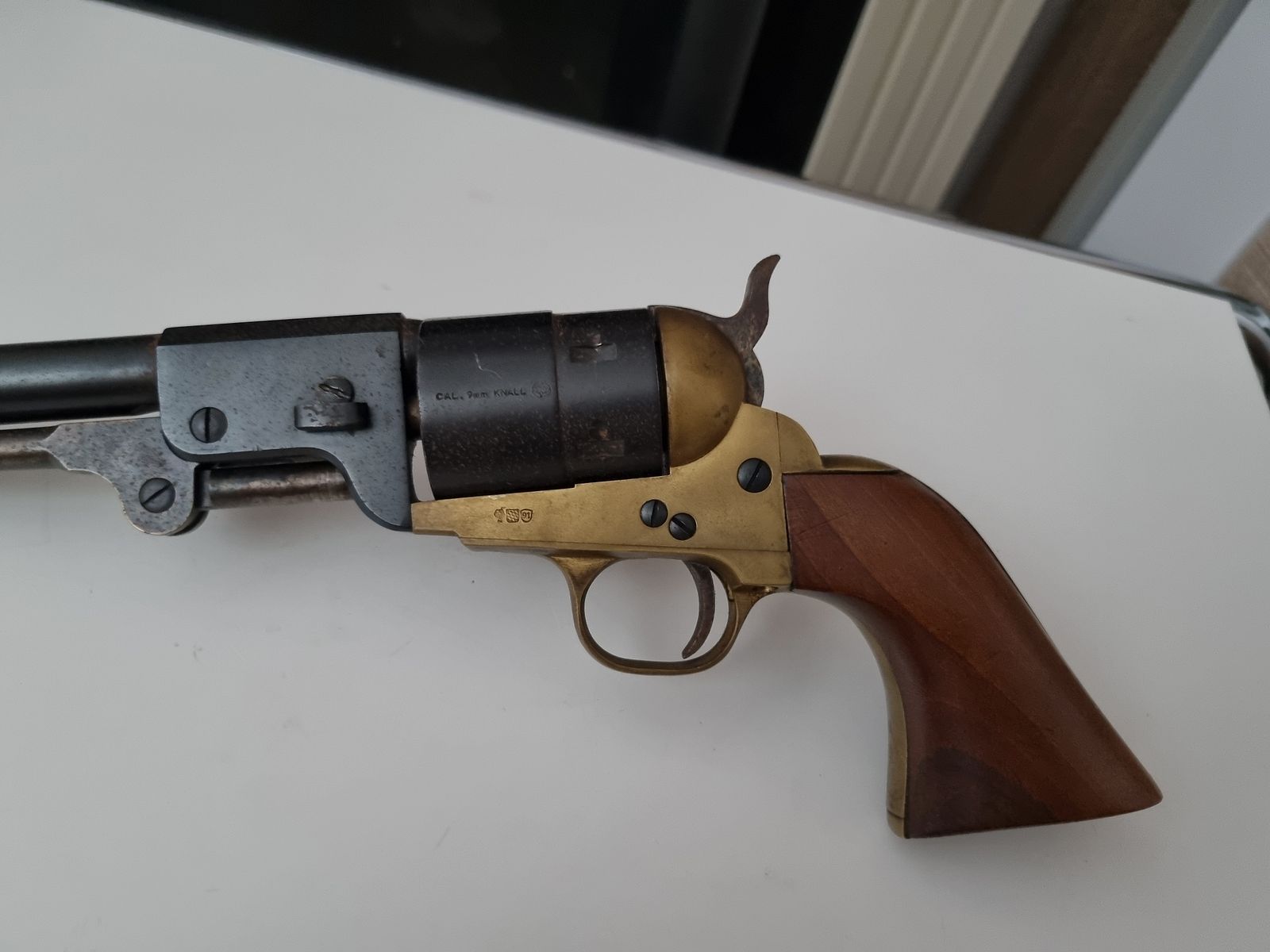 Western Navy 1851 9mm Knall Seltener Neumann Umbau PTB 357/2 
