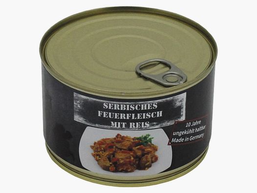 MFH MFH Serbisches Feuerfleisch mit Reis Vollkonserve 400 g