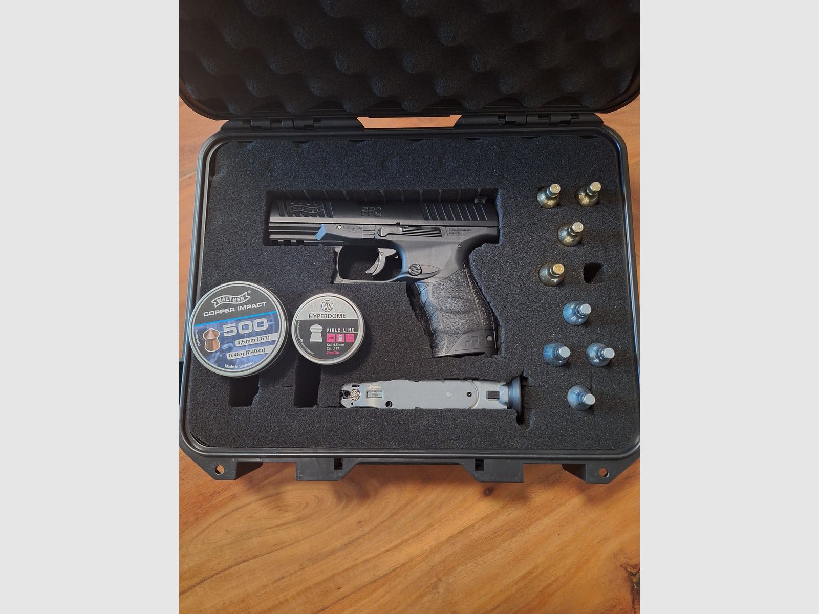 Walther PPQ M2 CO2 Luftpistole Blowback Kal. 4,5mm Diabolo Metallschlitten schwarz