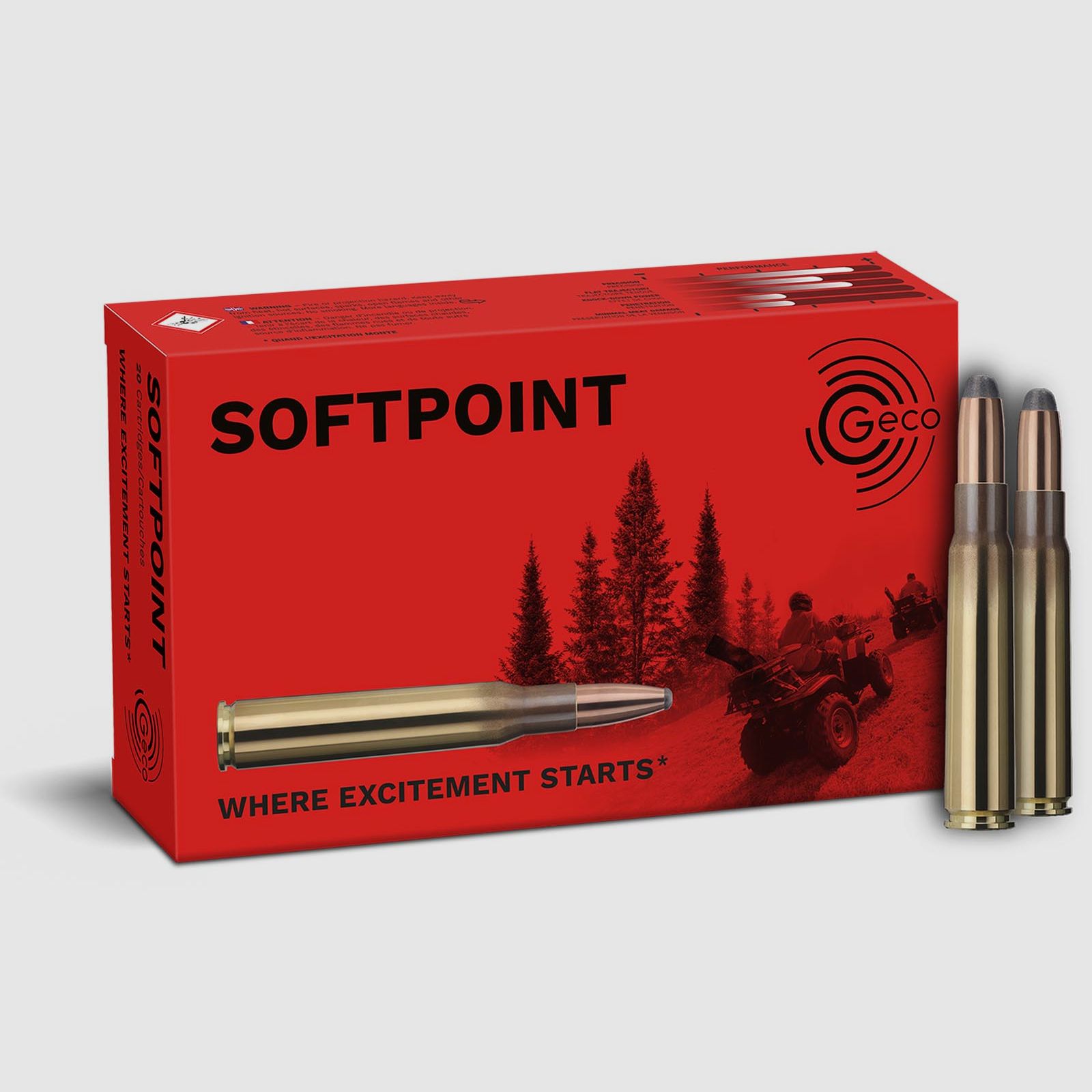 Geco 8x57JS Teilmantel/SP 12,0g - 185gr
