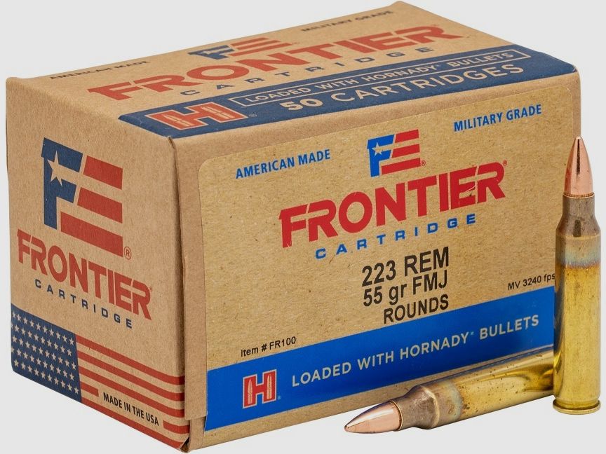 Hornady Frontier .223 Rem. 55GR FMJ 50 cartucce