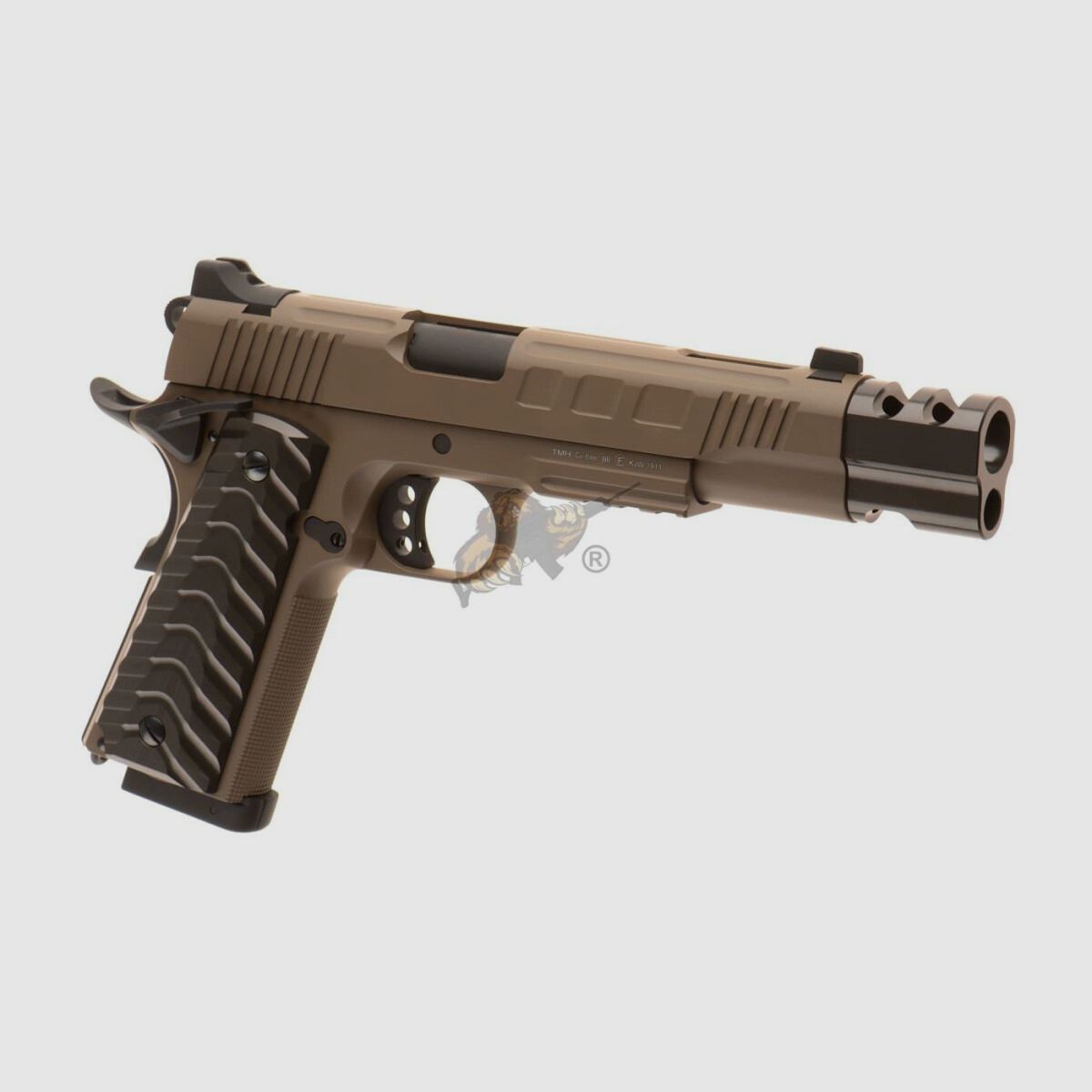KP-16 Pistola CO2 in metallo completo con blowback in tan
