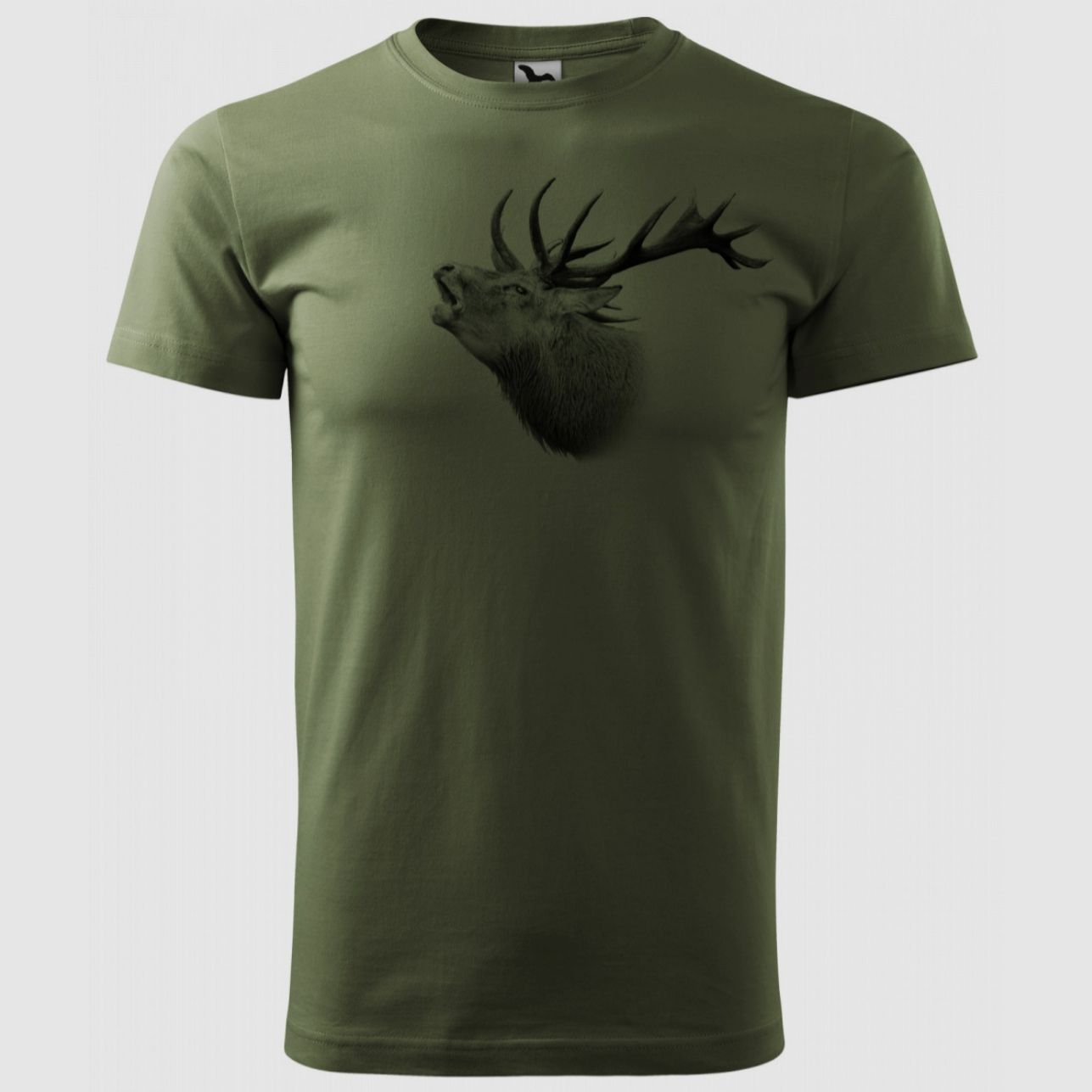 Hirsch-T-Shirt Grün – Logo 1, Bild 1 von 2