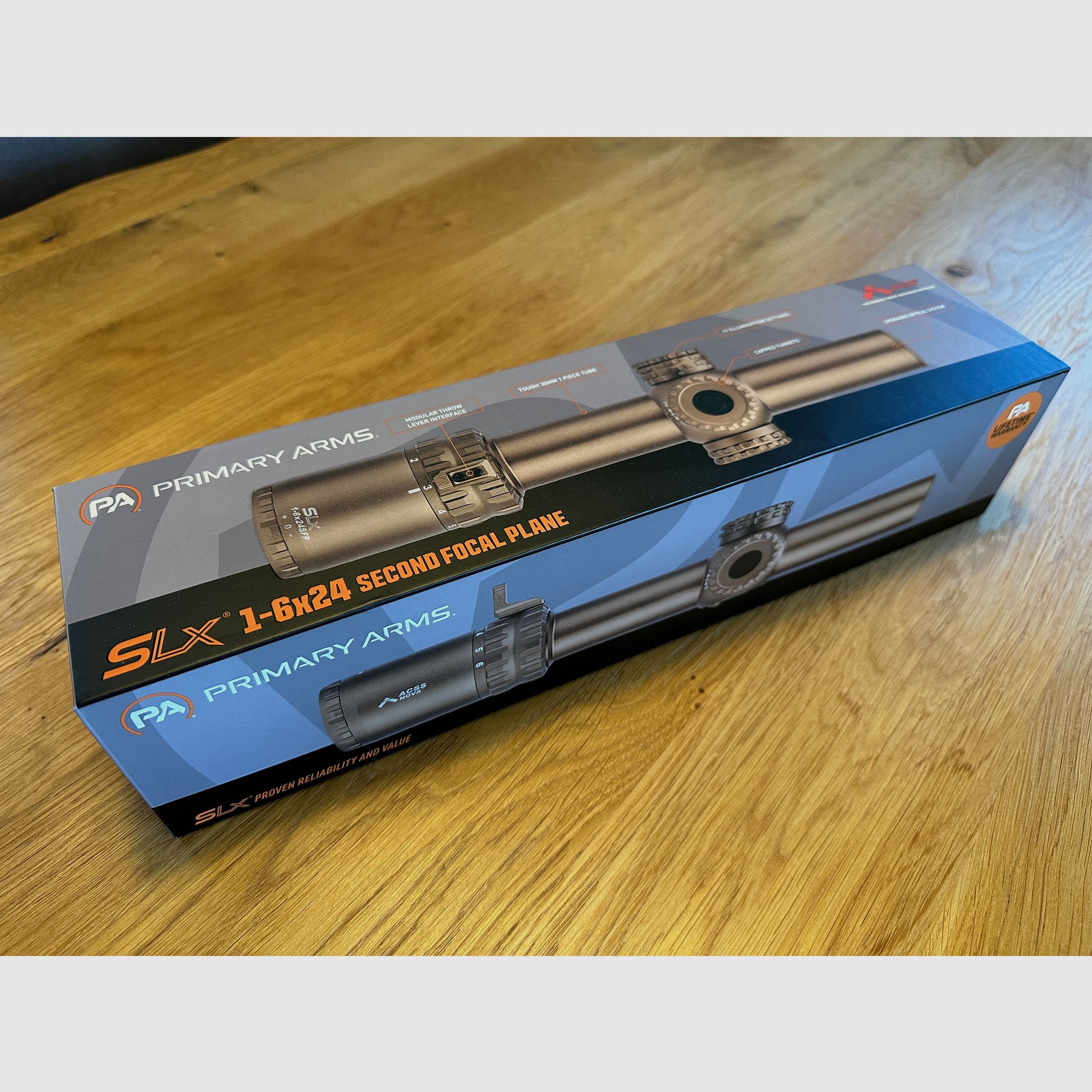 Primary Arms SLx 1-6x24 SFP Gen IV NOVA FDE