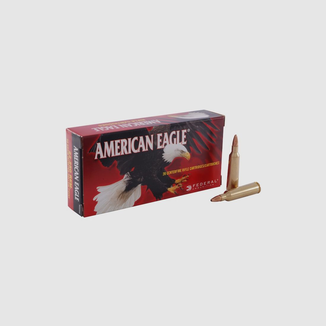 Federal American Eagle Varmint & Predator .22-250 Rem. 50GR JHP 20 Patronen