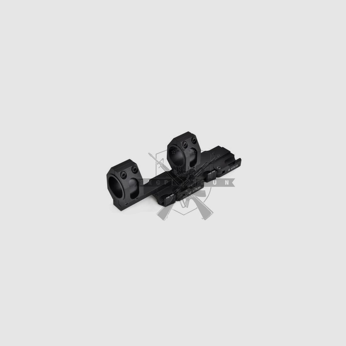 25-30mm One Piece Rifle Scope Mount QD - Black [Aim-O]