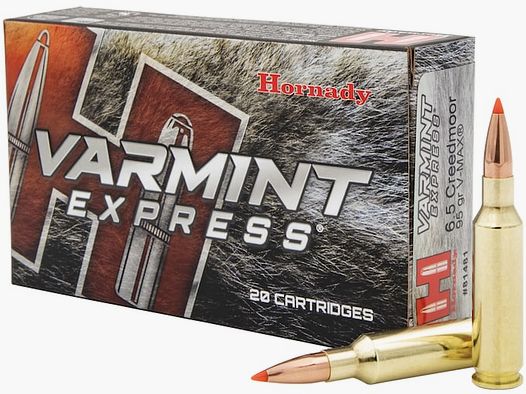Hornady Varmint Express 6,5mm Creedmoor 95GR V-Max 20 Patronen
