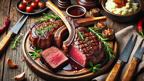 Tomahawksteaks vom Reh Sous-vide