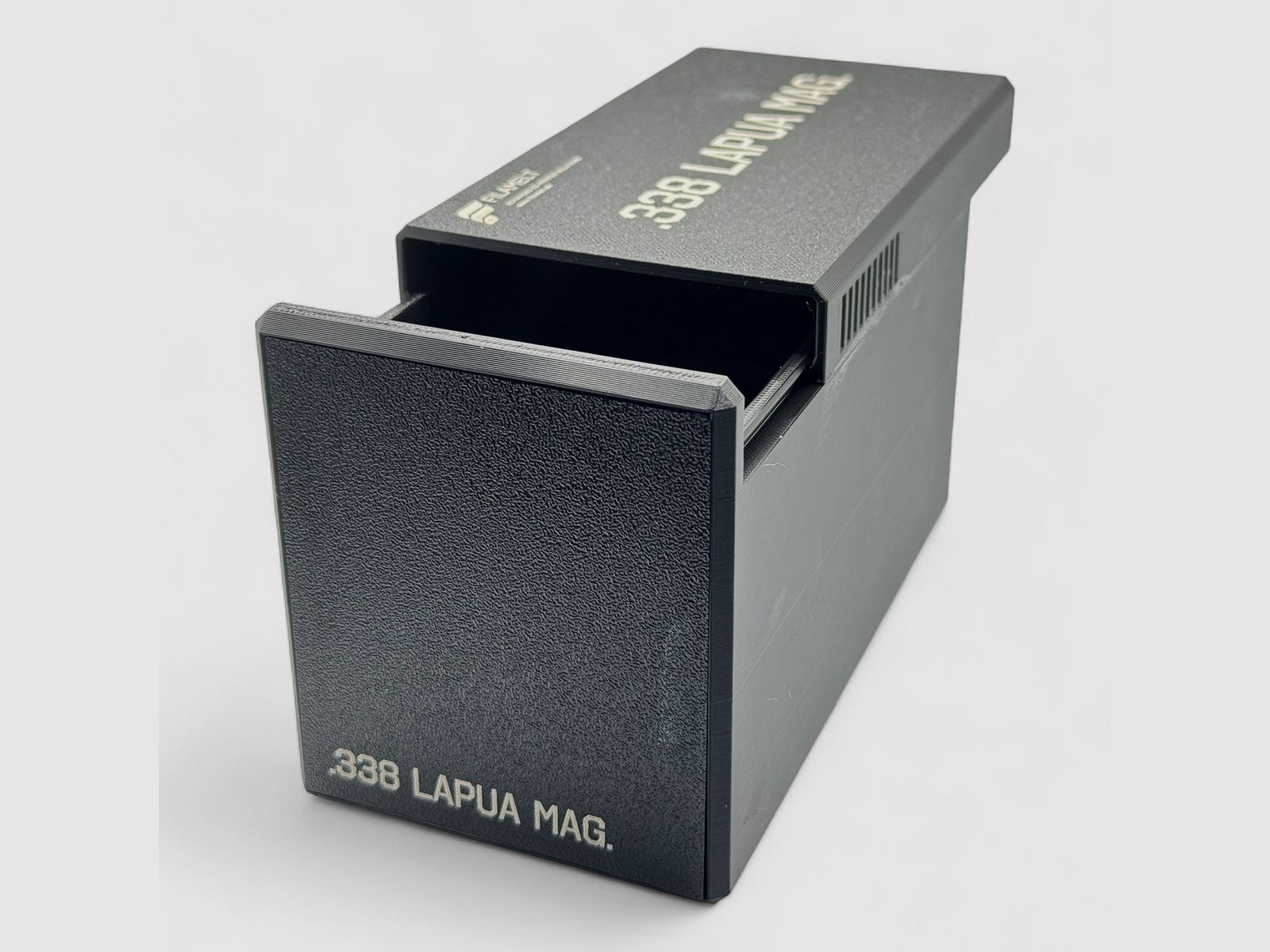 Filamelt Munitionsbox / Ammo Box .338 Lapua Magnum – Patronenbox für 50 Schuss, Made in Germany