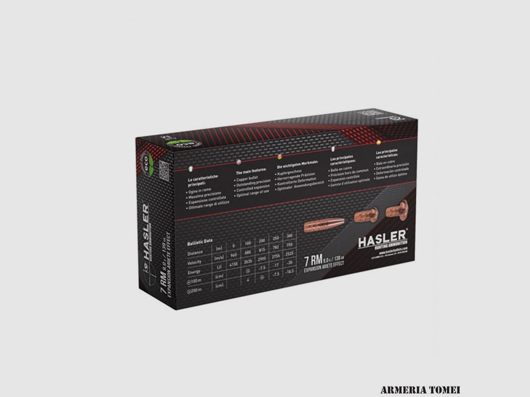 HASLER – 7 MM RM EXPANSION EFFECT ARIETE 9.0G / 139GR, image 2 of 2