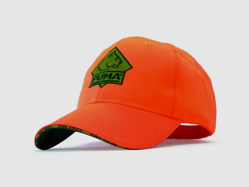 PUMA Kappe neon orange mit Klettverschluss