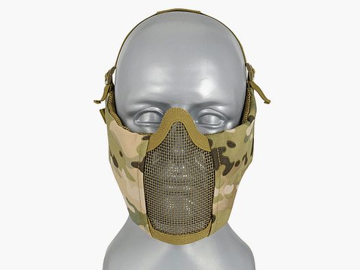 Half Face Mesh Mask 2.0 (Protection Ear Version) - Multicamo [PJ]