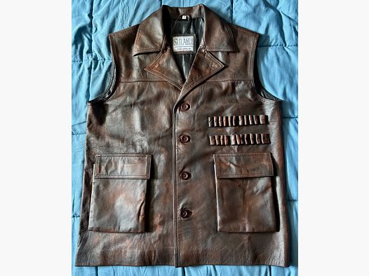 Leather vest Sean Connery Allan Quatermain Safari vest Brand new