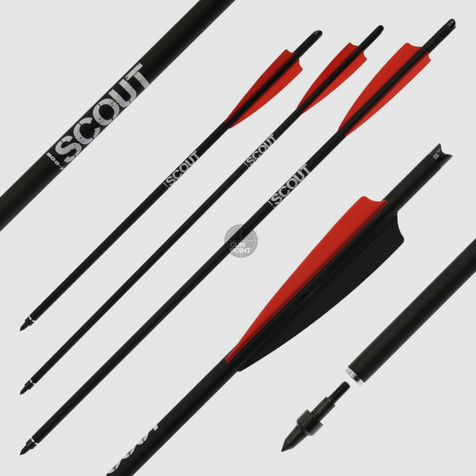 Armbrustbolzen | X-BOW FMA Scout - Bodkin - 16-22 Zoll - Hybridbolzen