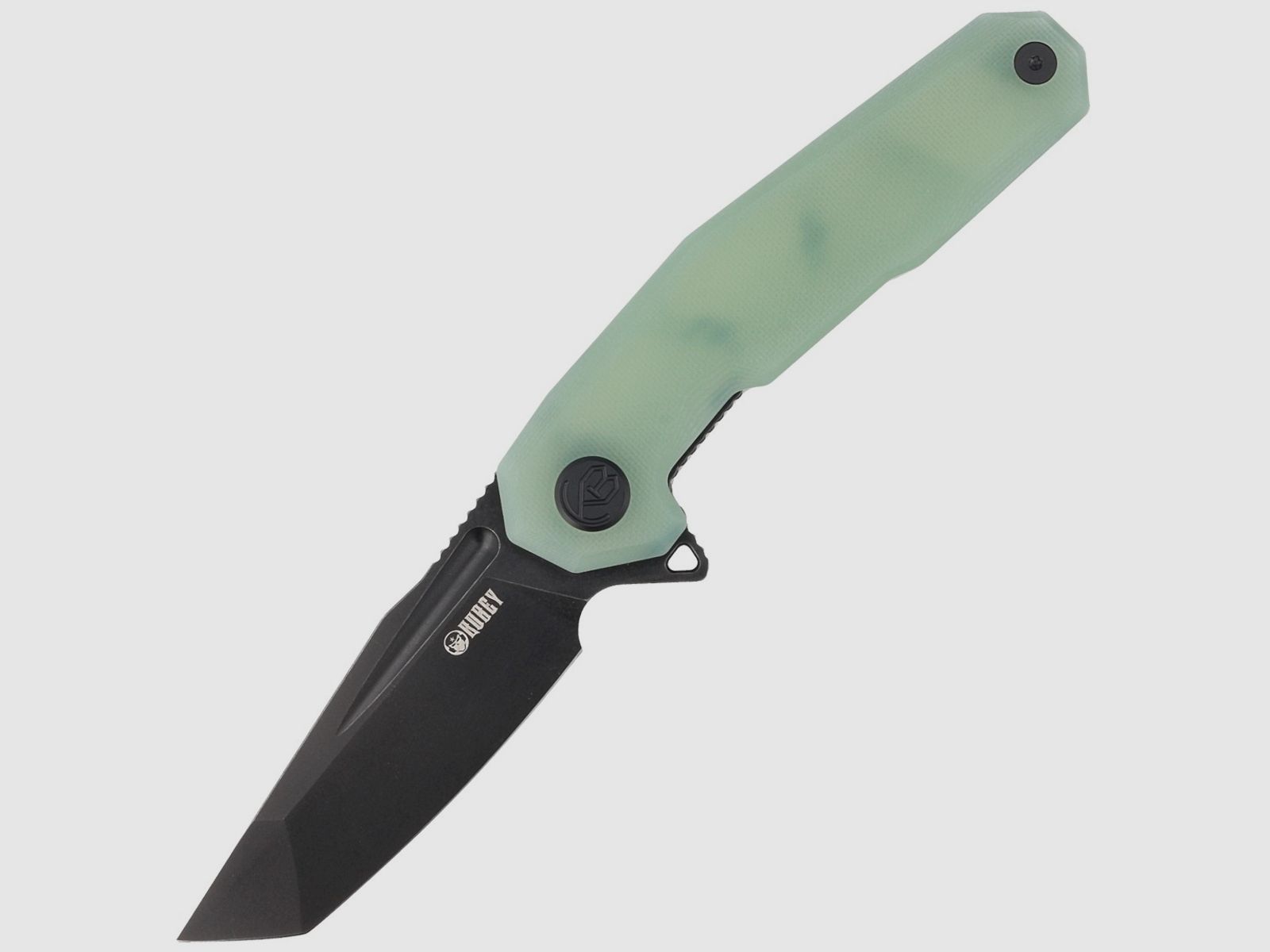 Nóż składany Kubey Carve KB237F Jade G10, Blackwashed AUS-10