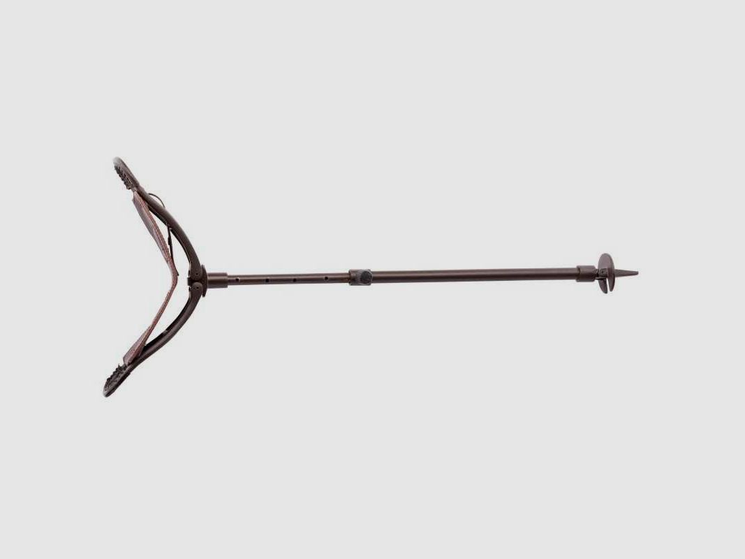 Shooting Stick - ADJUSTABLE ALUMINUM SEAT WITH LEATHER SEAT T 60-90 CM, image 2 of 3