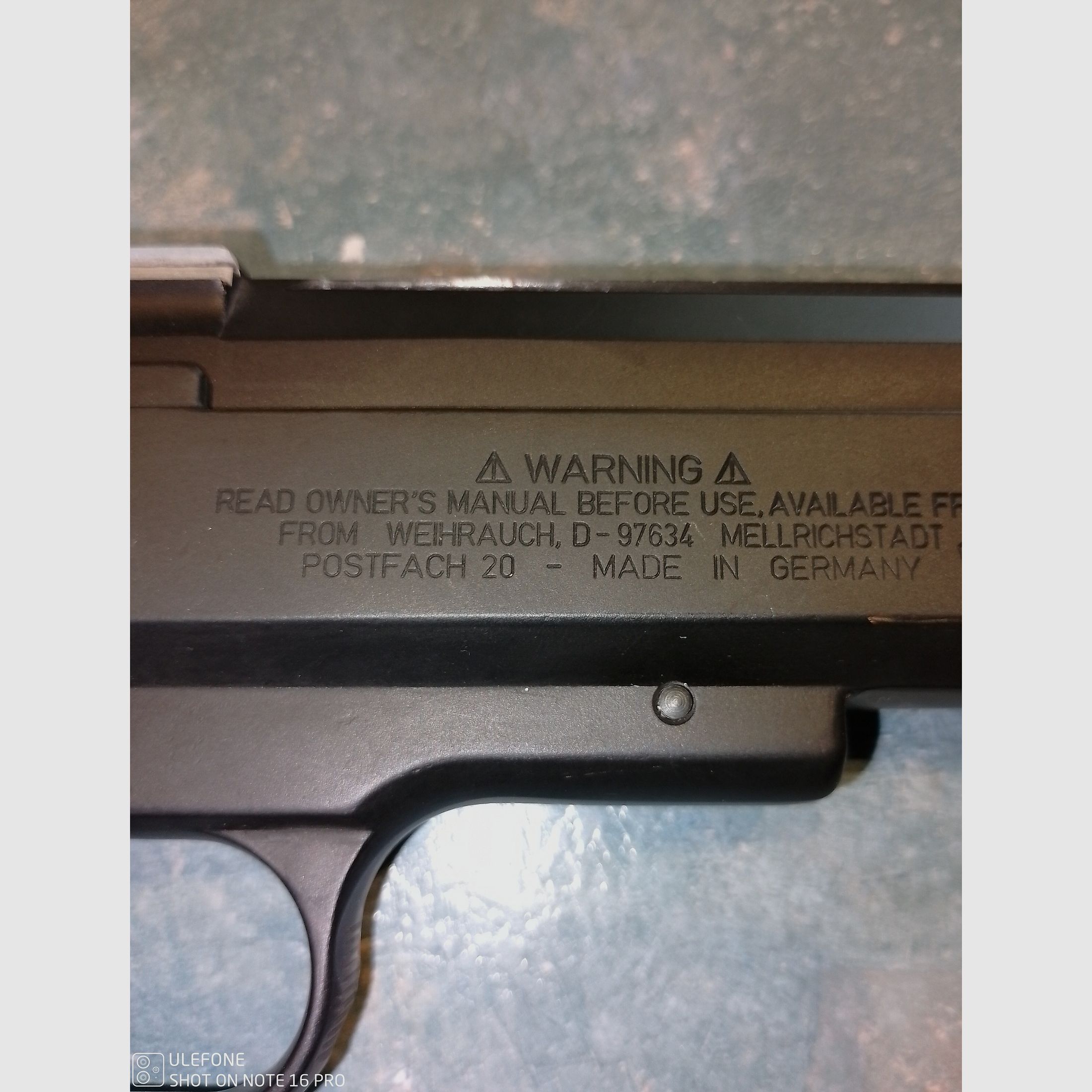 Weihrauch HW 45 Luftpistole,sehr stark im Durchschlag.Top Zustand 