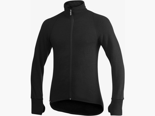 Woolpower 400 Jacke mit Reißverschluss 7234 Schwarz - XL