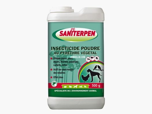 INSECTICIDE POUDRE PYRETHRE VEGETAL 500G