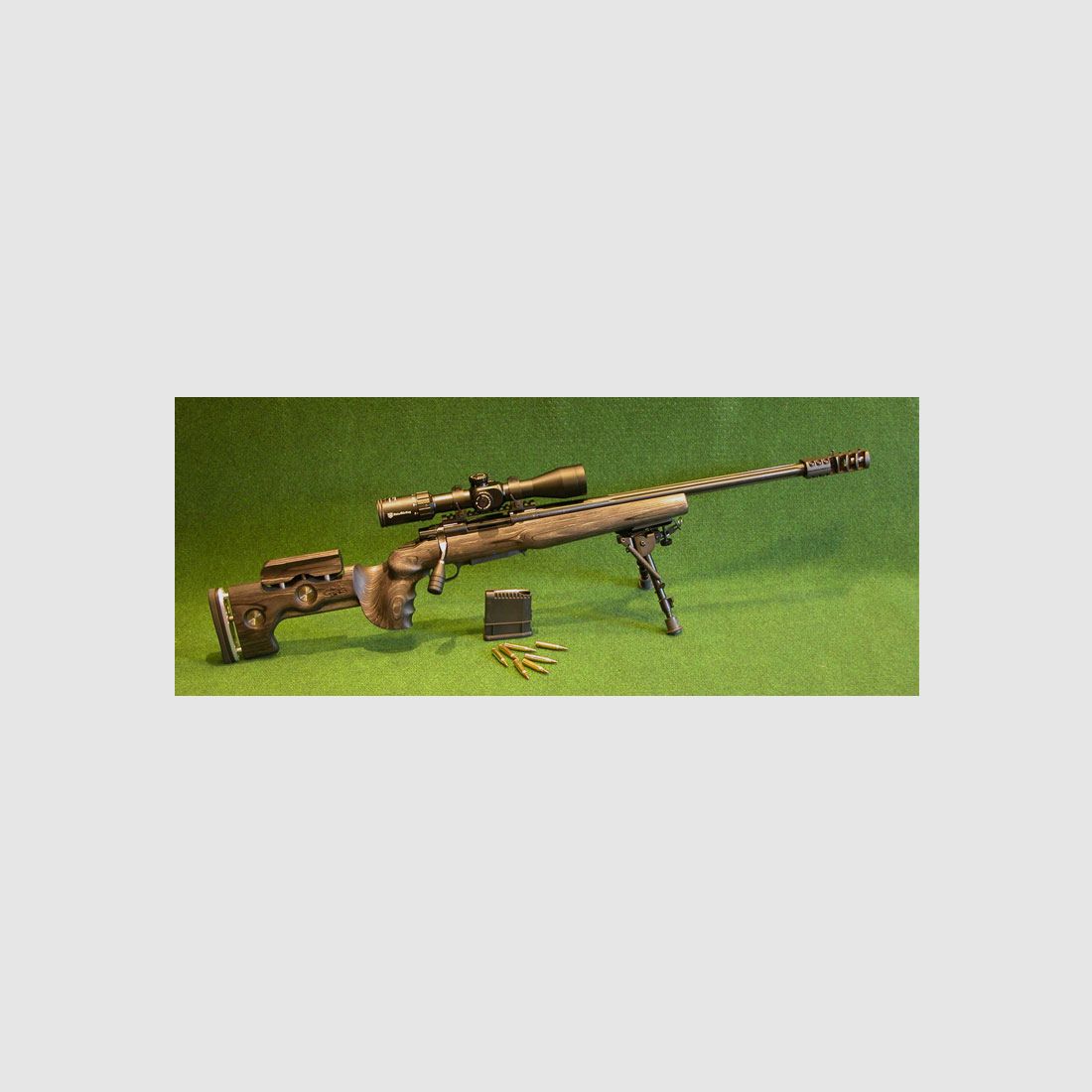 Précision HOWA 1500 Cal 223 Rem Sniper sur mesure GRS NORDIC WOLF SP VARMINT Crosse ZF Diamond FFP