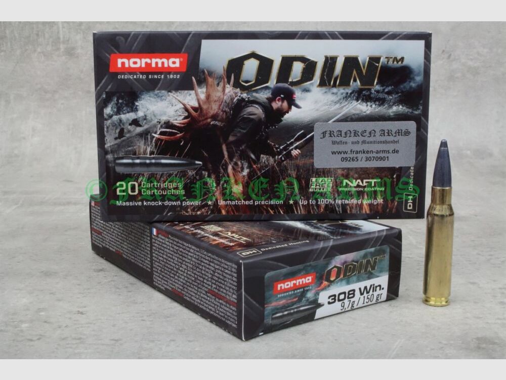 Norma ODIN .308 Win. 150gr. 9,7g 20 pièces