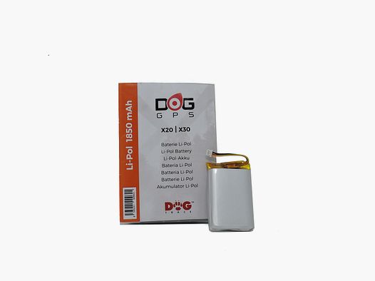 DogTrace – Batteria Li-Pol per Collare/Palmare X20/X30 – 1900 mAh