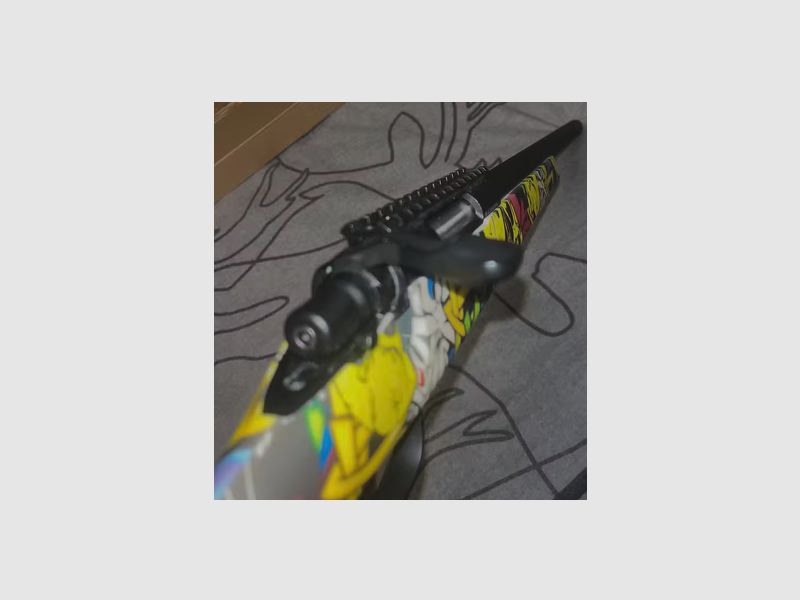 Double Bell VSR-10 Bolt Action Snipergeweer Springer 6mm BB zwart - Jokers Graffiti Edition