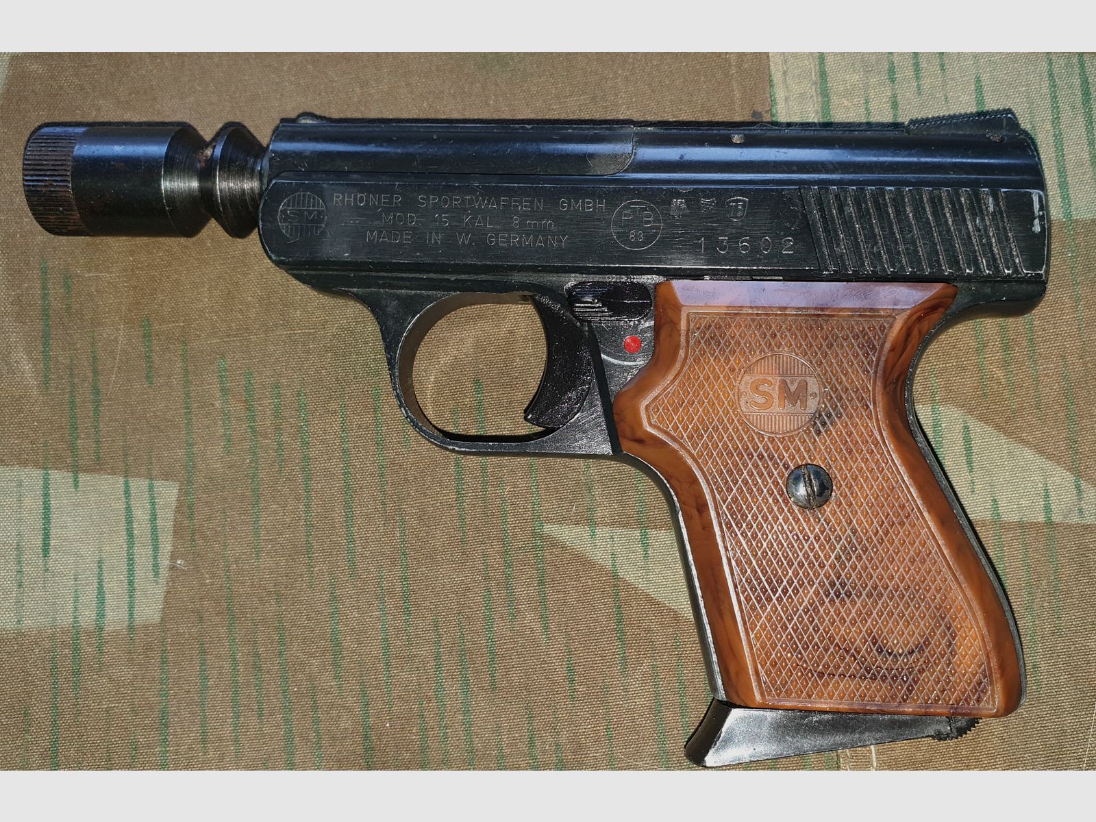  Rhöner SM 15 Kal. 8 mm Knall  erste PTB 83 
