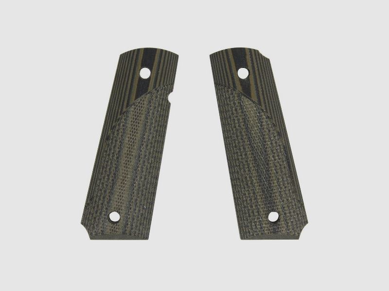 Uchwyt G10 w kratkę zielony Colt 1911