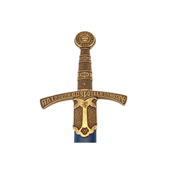 Replik Denix französisches Mittelalter-Schwert EPEE FLEUR DE LYS Futteral blau 109 cm, Bild 9 von 14