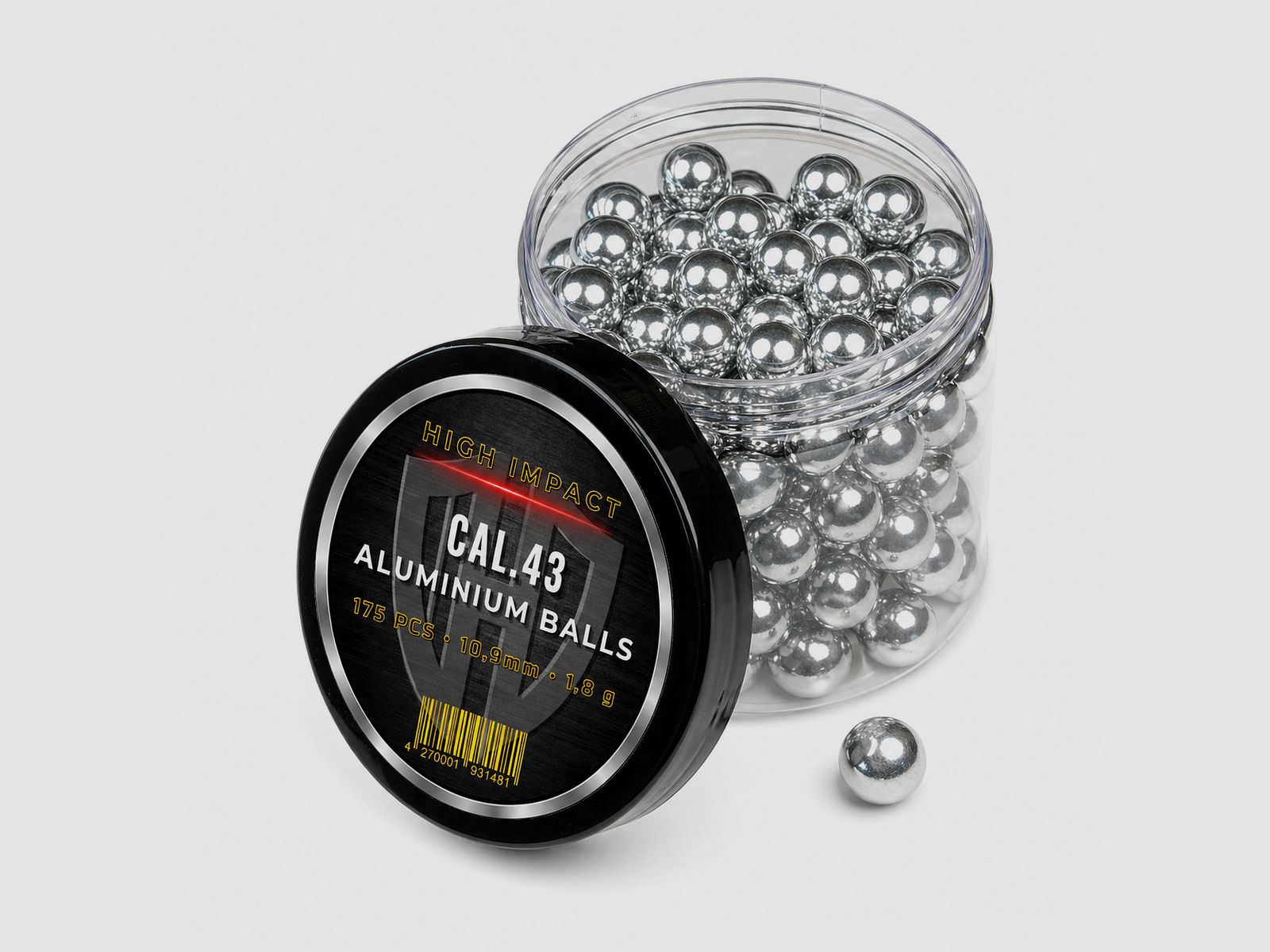 175x ALUMINIUM BALLS CAL.43 | HIGH IMPACT | PPQ | TPM1 | M&P9 | 1,8g