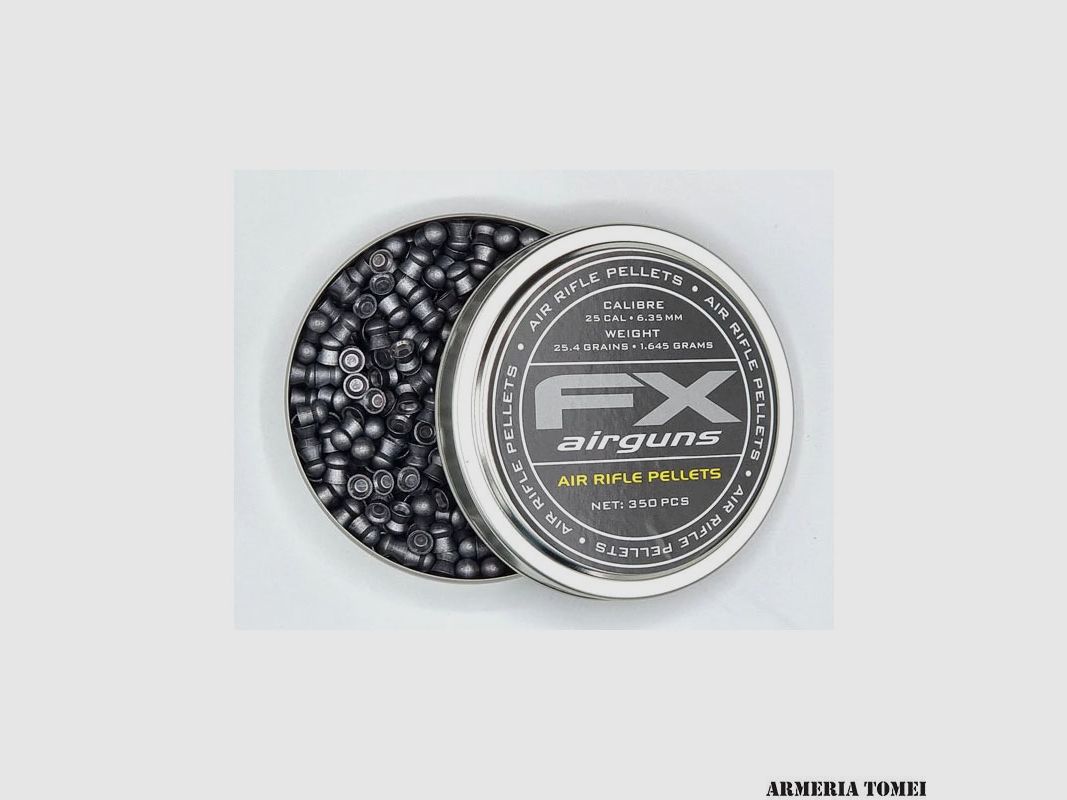 PALLINI DRUCKLUFT – FX AIRGUNS – LUFTGEWEHRGESCHOSSE .25 KAL – 6.35MM | 25.4GR – 1.645G (350ST)