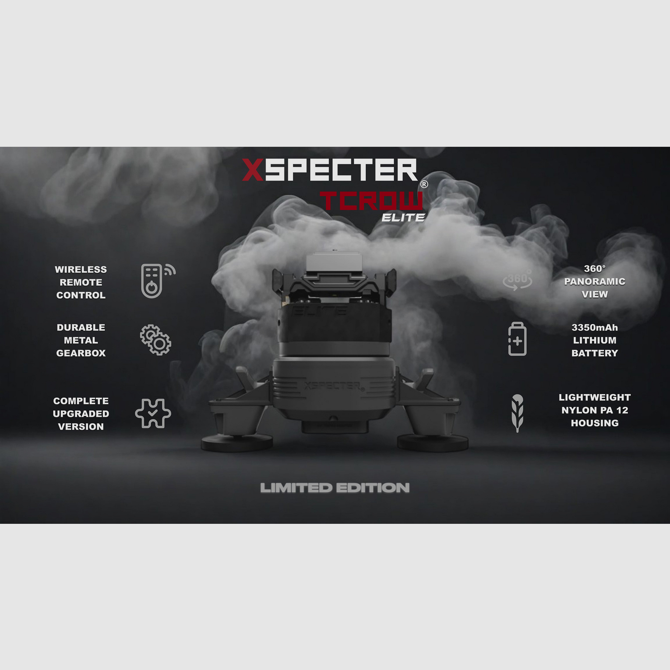 TCROW ELITE - MOBILE PAN-TILT SYSTEM "COMPLETE SET"