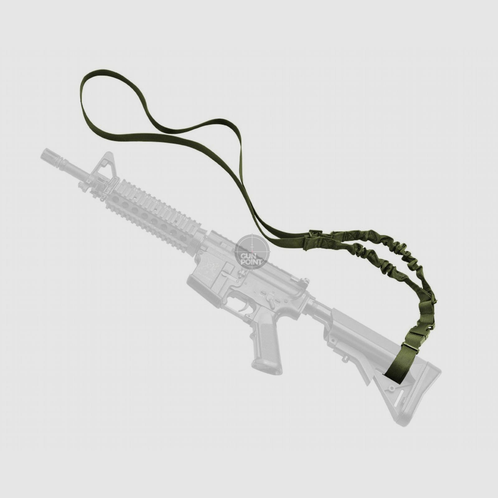 Defcon 5 Taktyczny Pas Asfaltowy Bungee Gewehrriemen OD Zielony