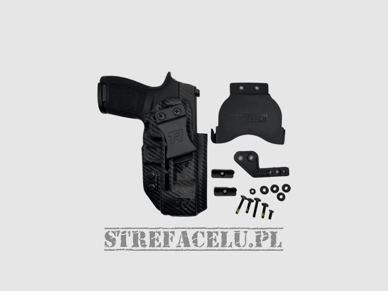 Funda ambidiestra IWB/OWB Druid 2.0 para Smith & Wesson M&P M2.0 + TLR-1, Kydex, color: negro