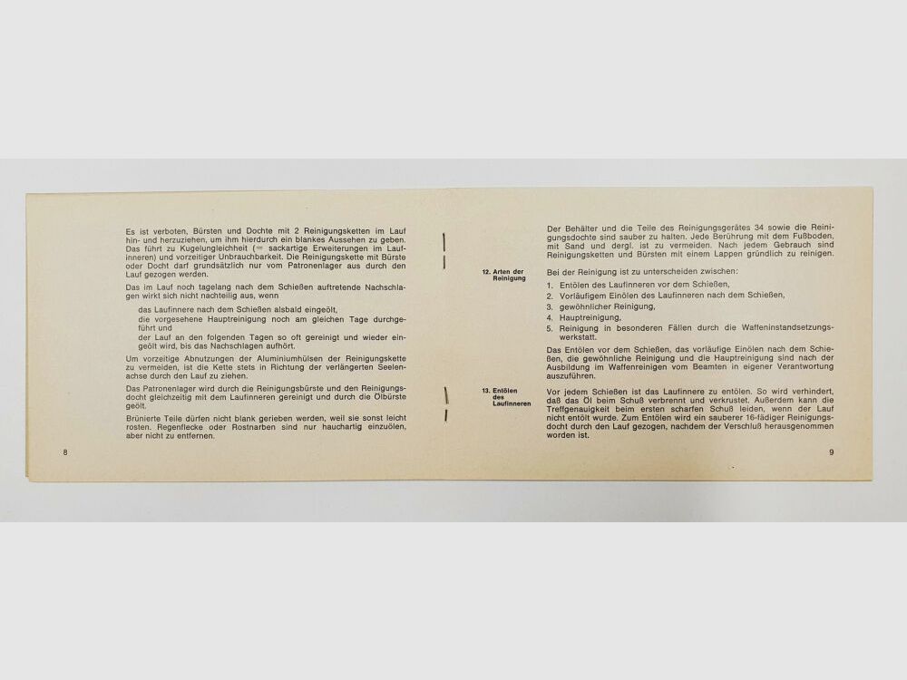 Heckler & Koch Anweisung HK MP5 Behandlung Pflege Reinigung Bundesministerium der Finanzen BMF / ZOLL Bonn 1968, Bild 4 von 5