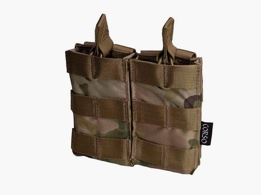 Dubbele Magazijntas M4 Corso Tactical - Multicam - MOLLE Bevestiging - Snelle en Veilige Toegang