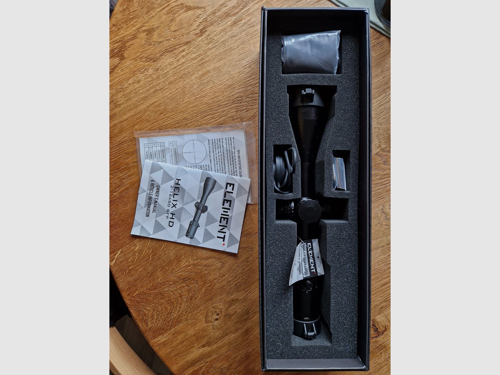 Element Optics Helix HD | 2-16x50 SFP RAPTR-1 MRAD Verlichte kruis - 1⁄10 MRAD