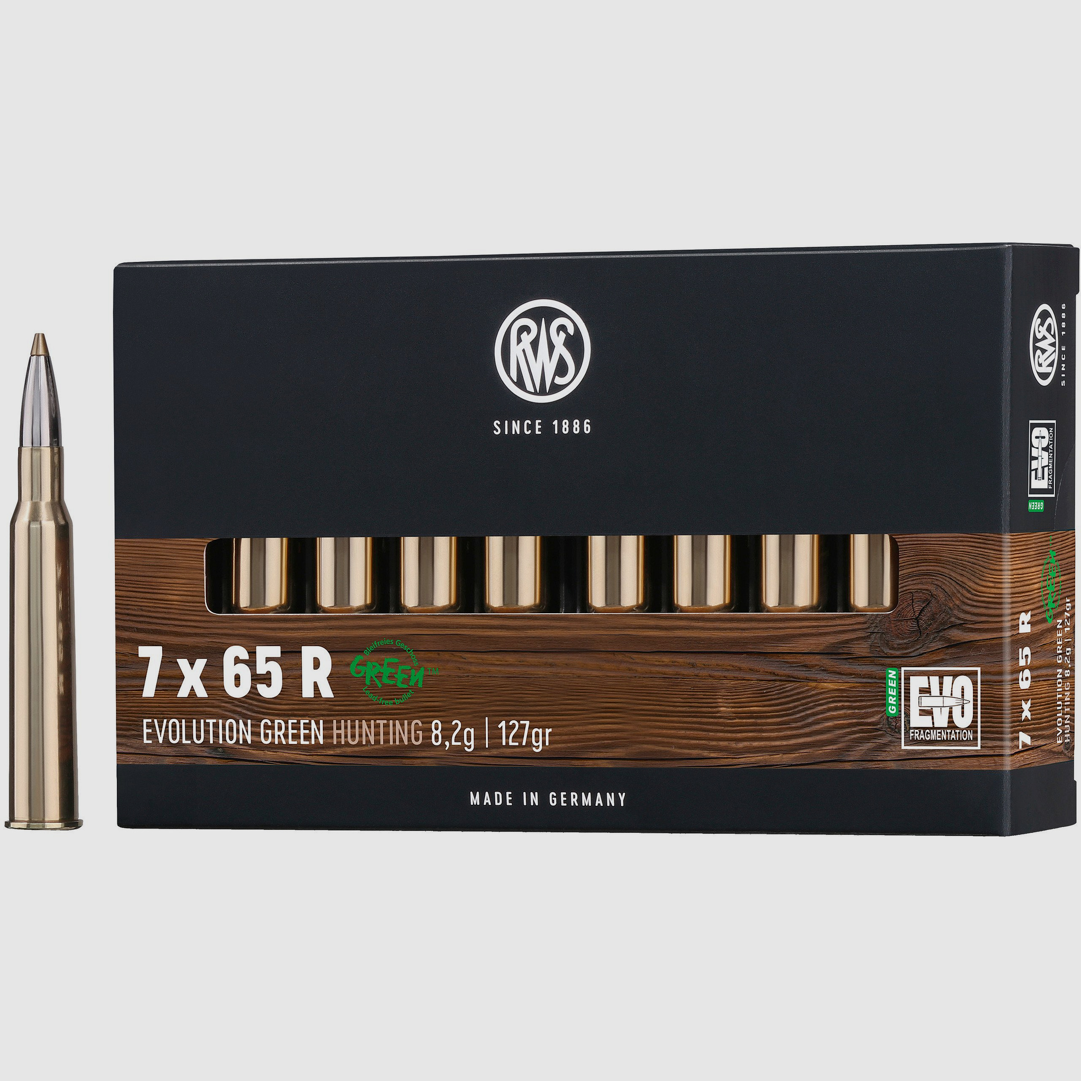 RWS Bchsenpatronen Evolution Green 7x65 R