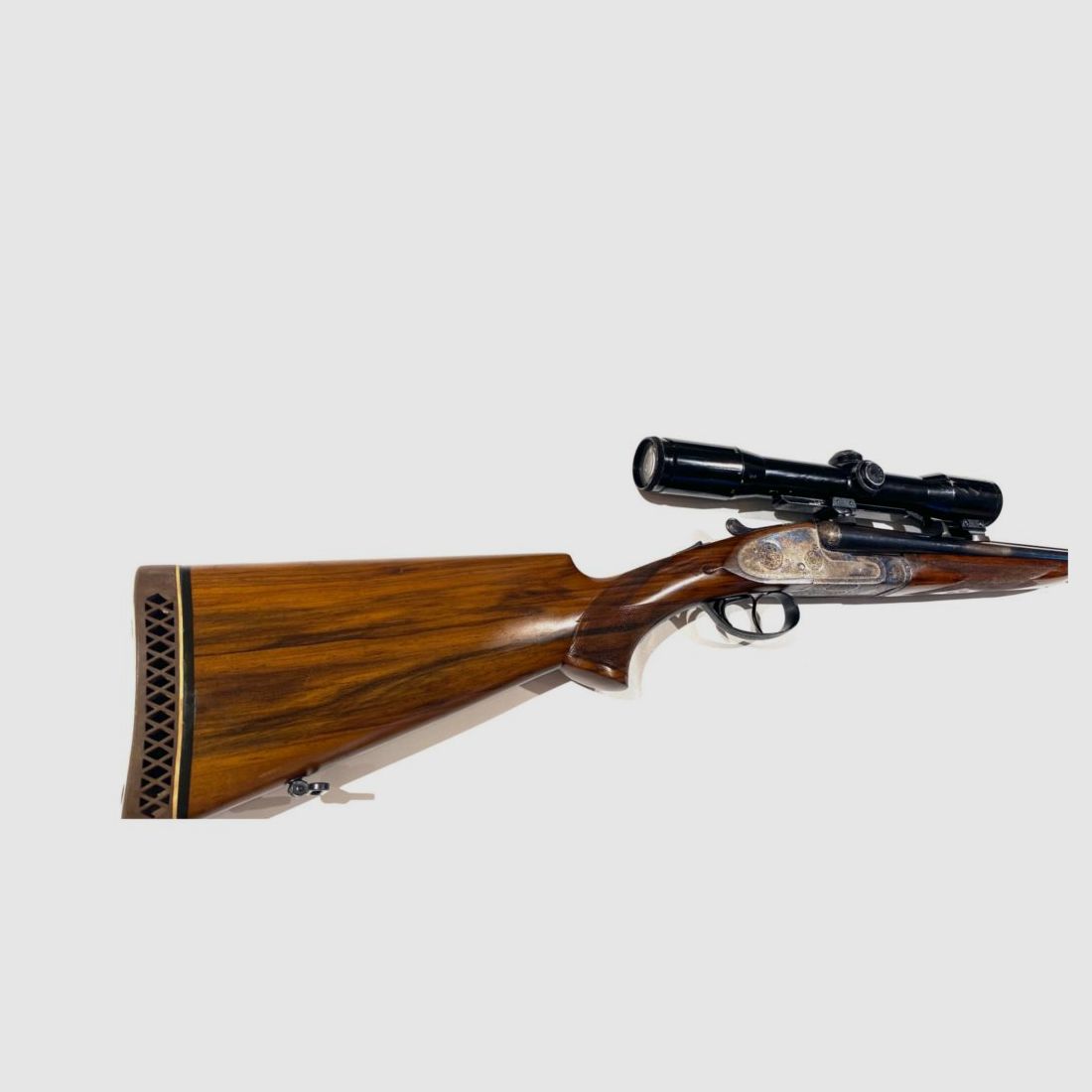 Spanische Doppelkugel Sarasqueta, Kal. 8x57 IRS mit Zeiss 1,5-6x42 | Gebrauchtwaffe, Bild 10 von 10