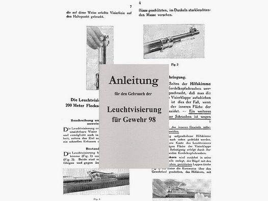 Nachdruck Anleitung zum Leuchtvisier Gewehr 98