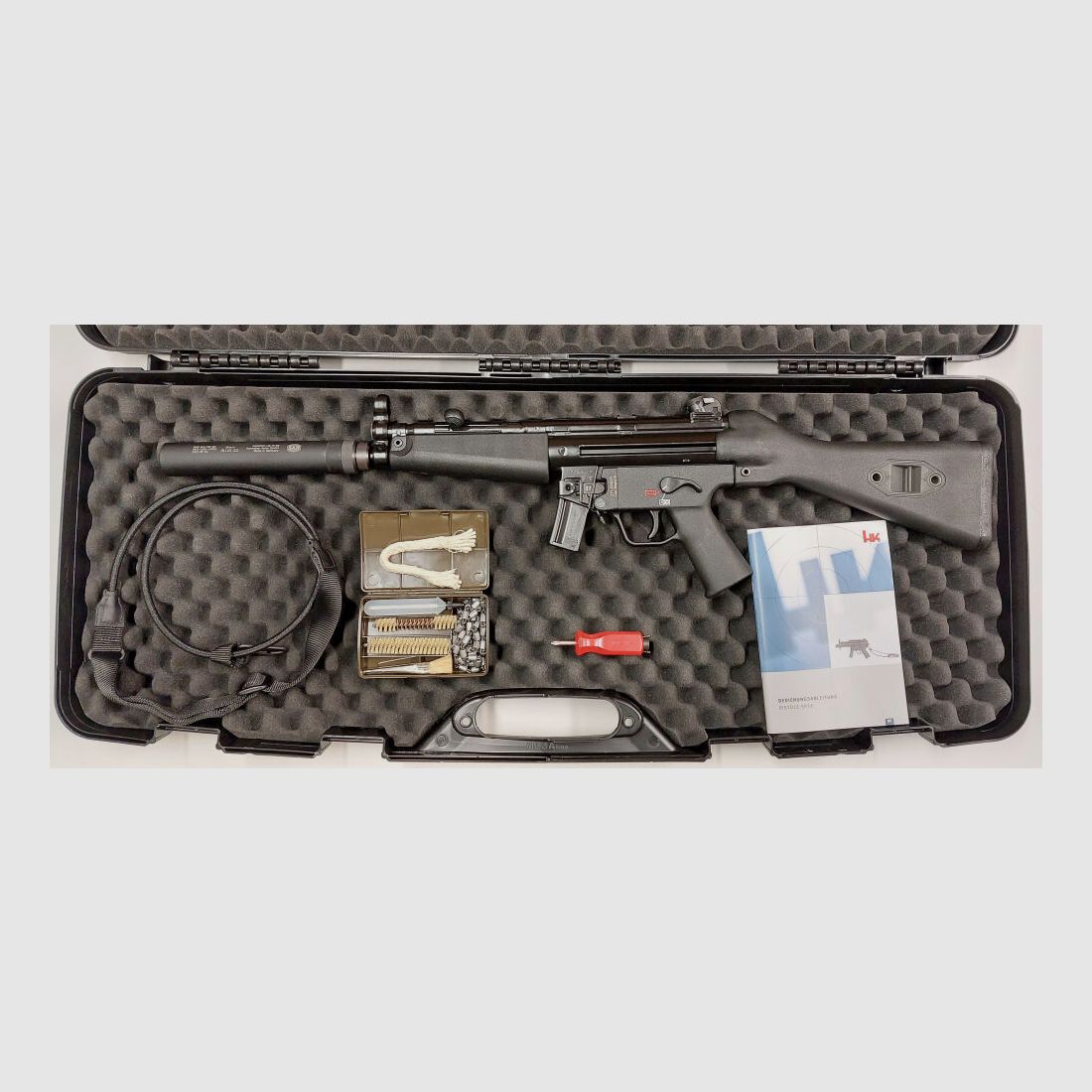 Heckler & Koch ANGEBOT - KOMPLETT-SET SLB Heckler & Koch HK SP5 SD 9x19 Inkl.Schalldämpfer Zivil.MP5 SD