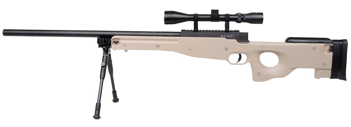 GSG MB01 Tactical Sniper - Airsoft Federdruck (weiß)