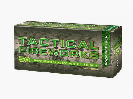 TACTICAL FIREWORKS RATTER VOGELSCHRECK - 15MM - 50 SCHUSS