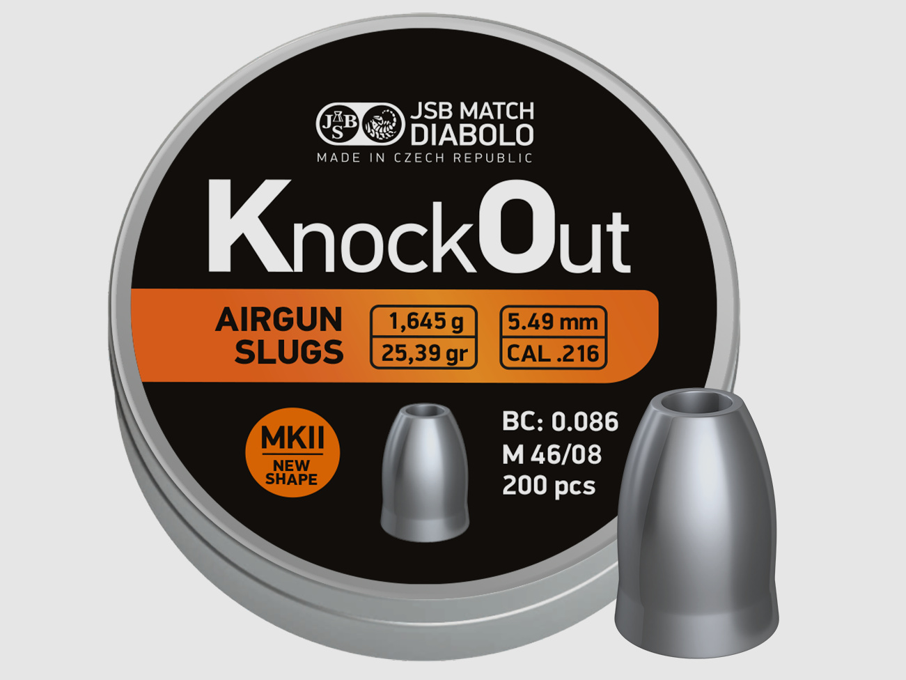 JSB Knockout Slug, Kal. .216 MKII 5,49mm