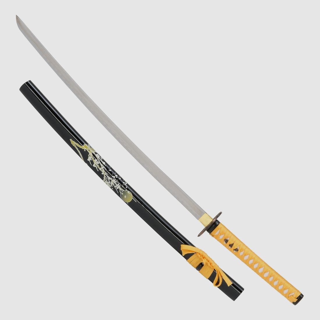 Samuraischwert Cheeba Orange mit Blten Muster