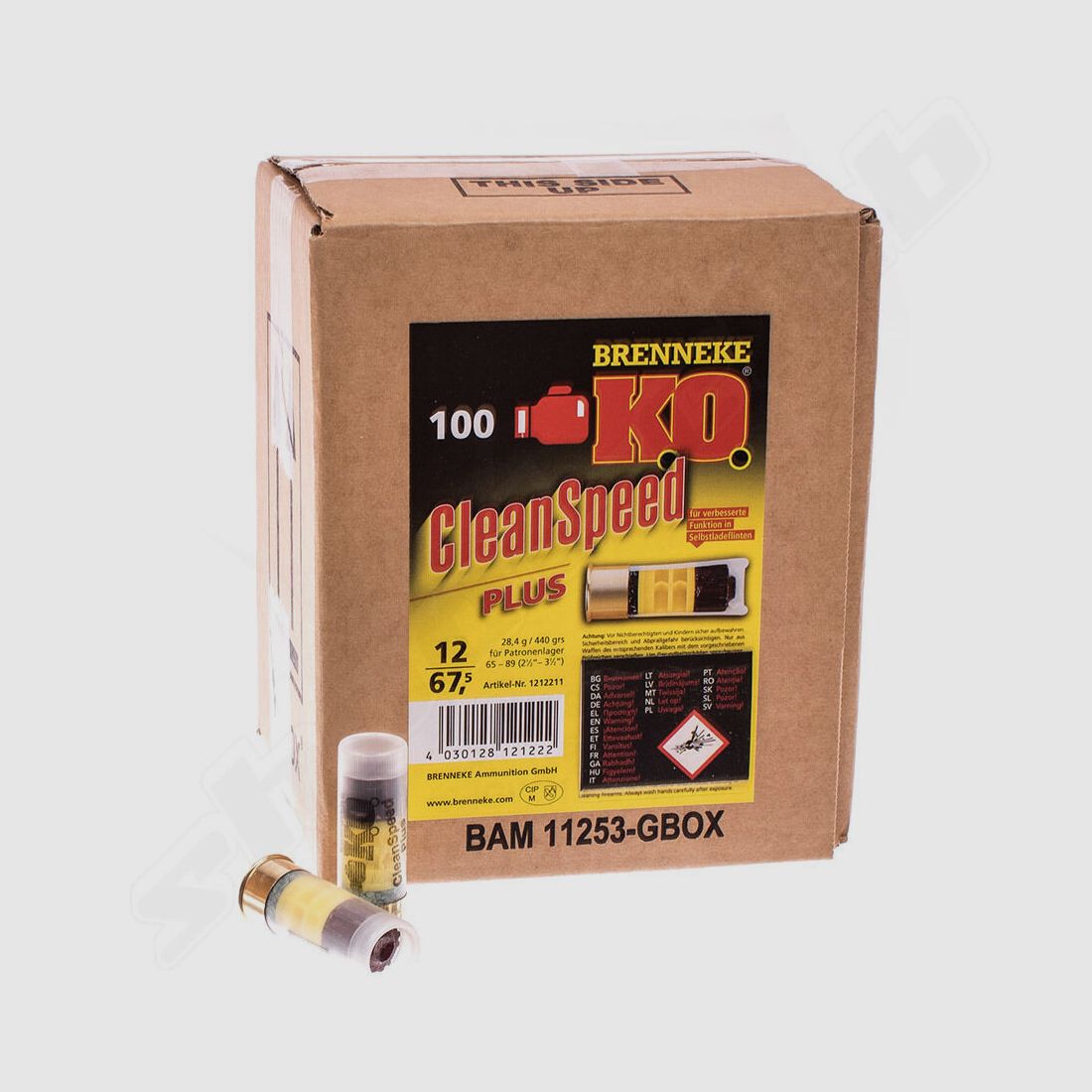 Brenneke K.O. CleanSpeed Plus shotgun slug 12/67