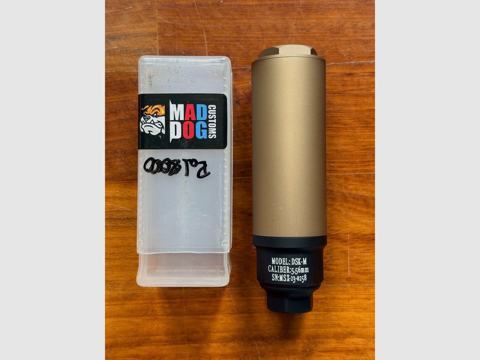 Airsoft MDX Suppressor 14CCW Cerakote Desert Neu