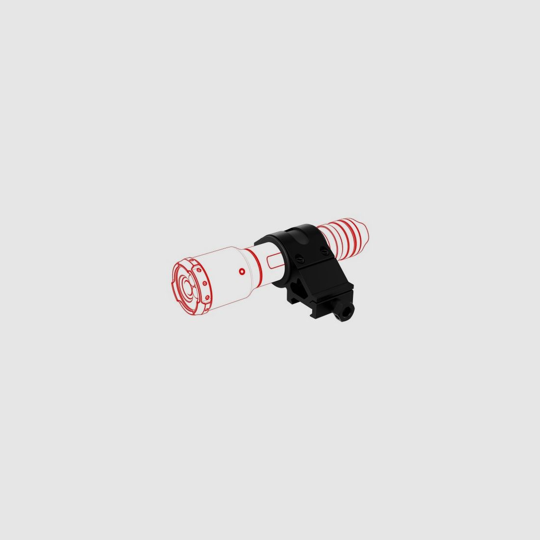 Led Lenser Picatinny-Adapter Typ A für Taschenlampen TT3, TAC6R und TAC7R, Bild 8 von 9